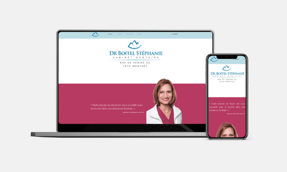 Création site web pour dentist nostress Nathan Dayer